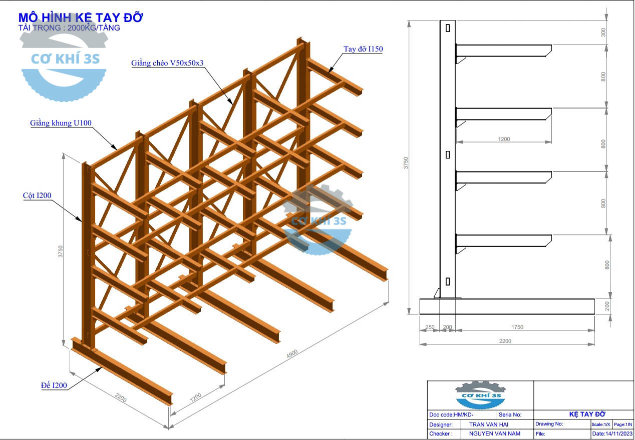 Kệ tay đỡ gỗ tấm DEMO 3 Bản vẽ kệ tay đỡ kết cấu