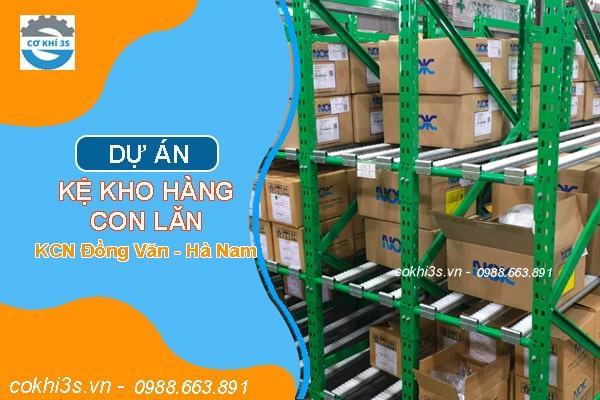kệ kho hàng tại hà nam Dự án kệ kho hàng tại Hà Nam - Kệ con lăn rulo