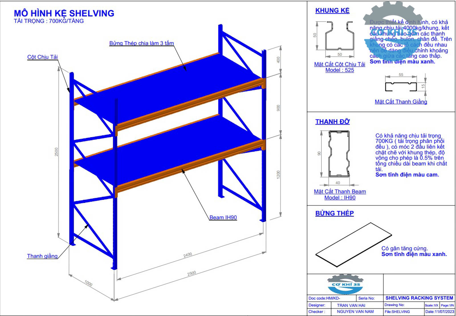 Dự án kệ trung tải nặng tăng tải cho kệ trung tải 2 bv ke hang trung tai nang 1.