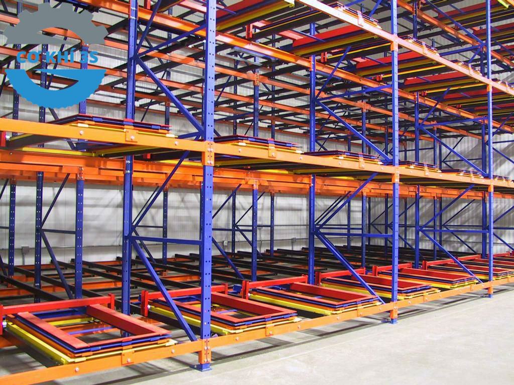 Kệ Pushback là gì? Nơi sản xuất kệ pushback tốt, rẻ 3 Ứng dụng của kệ Push Back