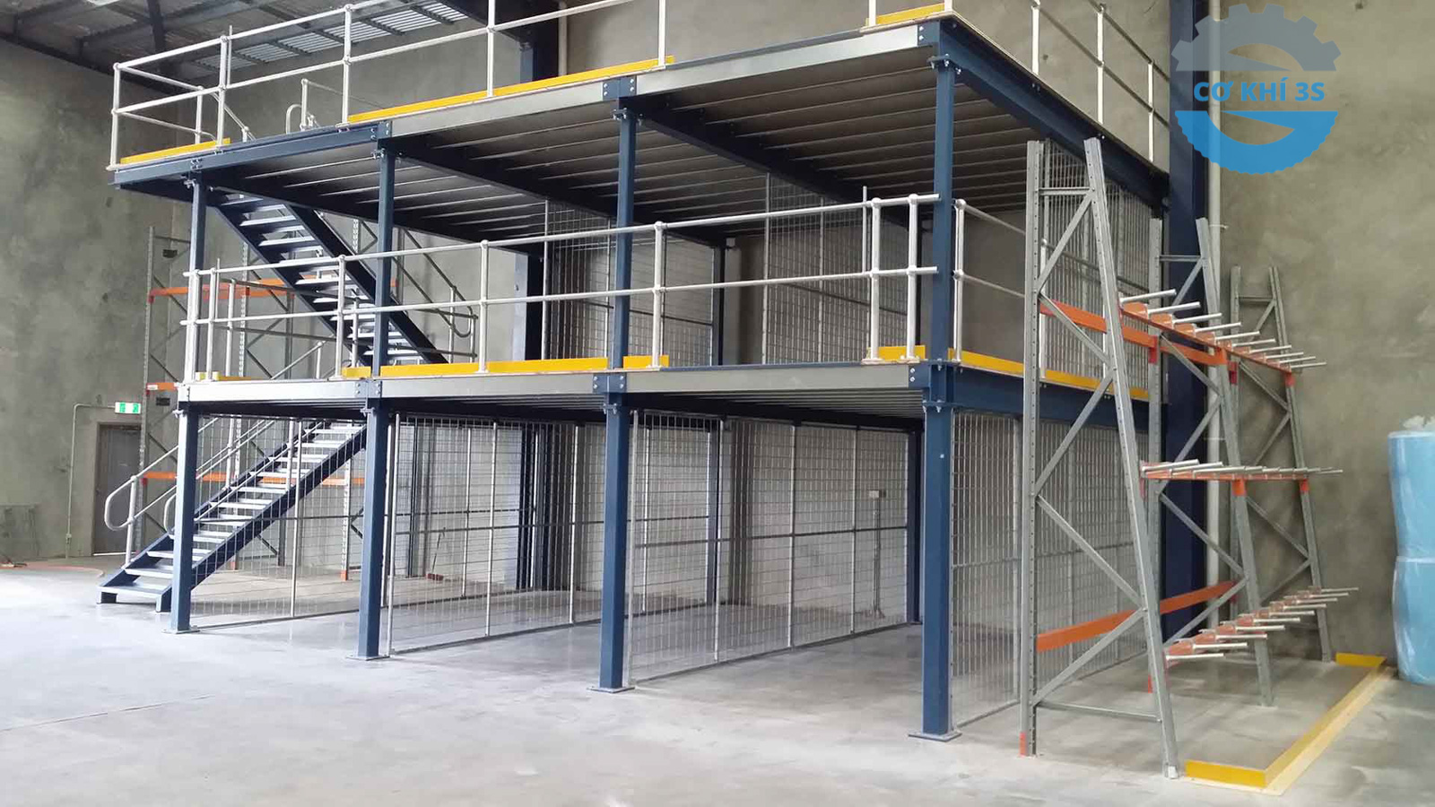 Tìm hiểu chi tiết về kệ sàn, kệ sàn mezzanine (hay còn gọi là tầng lửng) 21 ke khung san lung thep tien che.