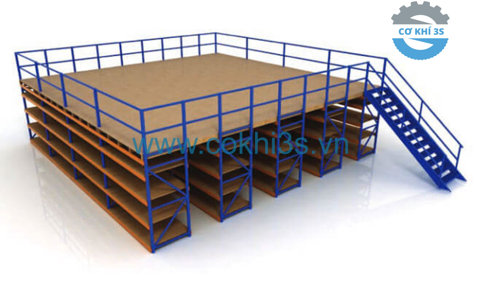 Tìm hiểu chi tiết về kệ sàn, kệ sàn mezzanine (hay còn gọi là tầng lửng) 3 mezzanine floor.