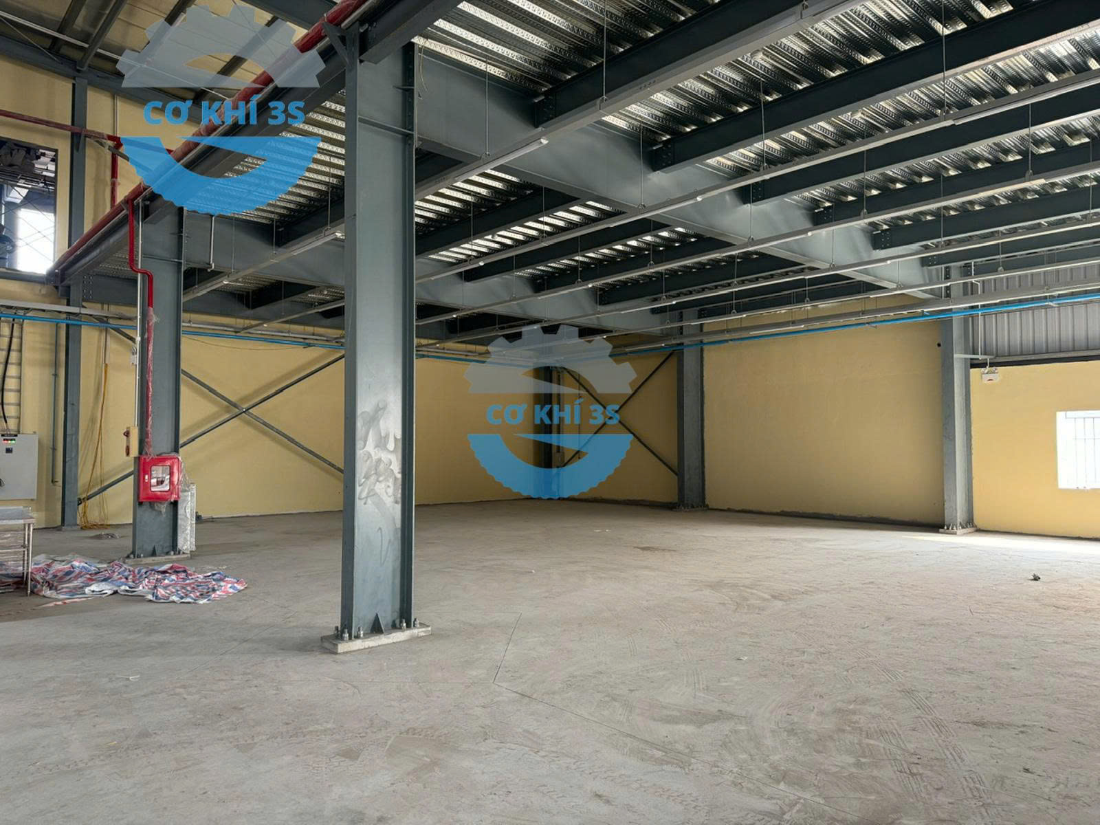 Cơ khí 3s- đơn vị thi công Sàn lửng khung kết cấu thép 3 san lung khung ket cau thep 3.
