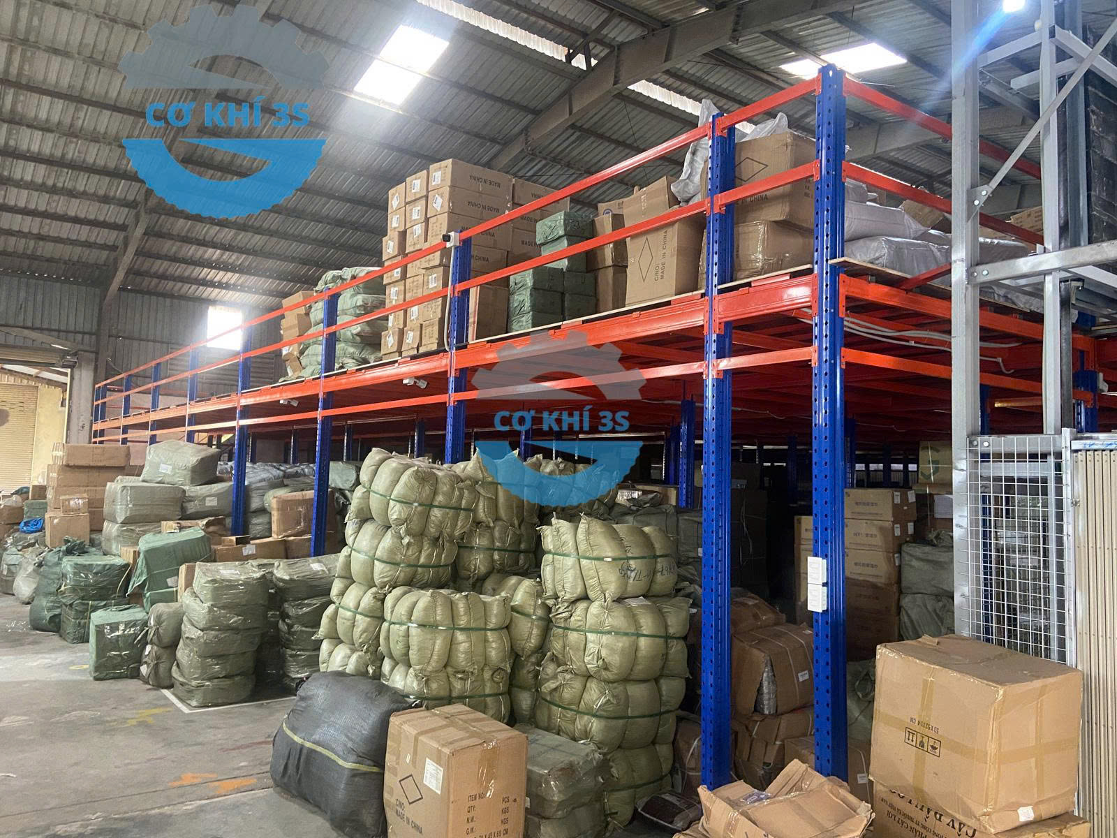 Cơ khí 3s- đơn vị thi công Sàn lửng khung kết cấu thép 4 Khung sắt lắp ghép gác lửng