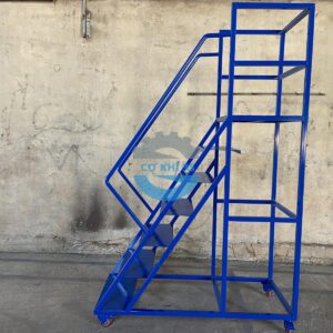 Xe thang di động cao 1200mm 17 thang 1 3m co 6 bac han cdinh 4