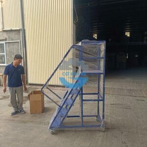 Xe thang di động cao 1200mm 22 thang co dinh 1 2m moi giao 6