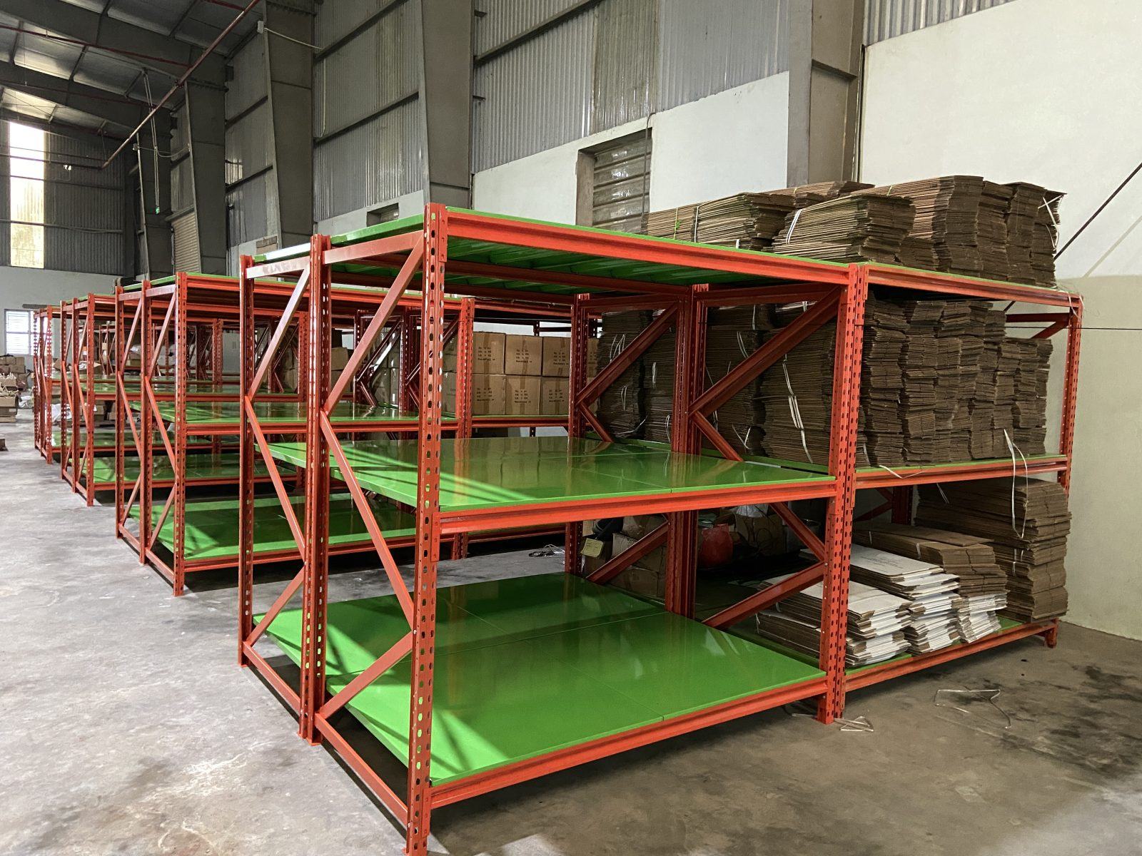Kệ trung tải Hà Nội giá rẻ, chất lượng cao 2 Cấu tạo của kệ trung tải